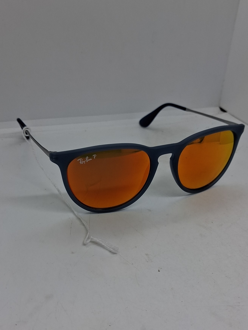 NWOT Ray-Ban RB4171 Erika Men’s Navy Frame Orange Lens Sunglasses - Picture 3 of 5